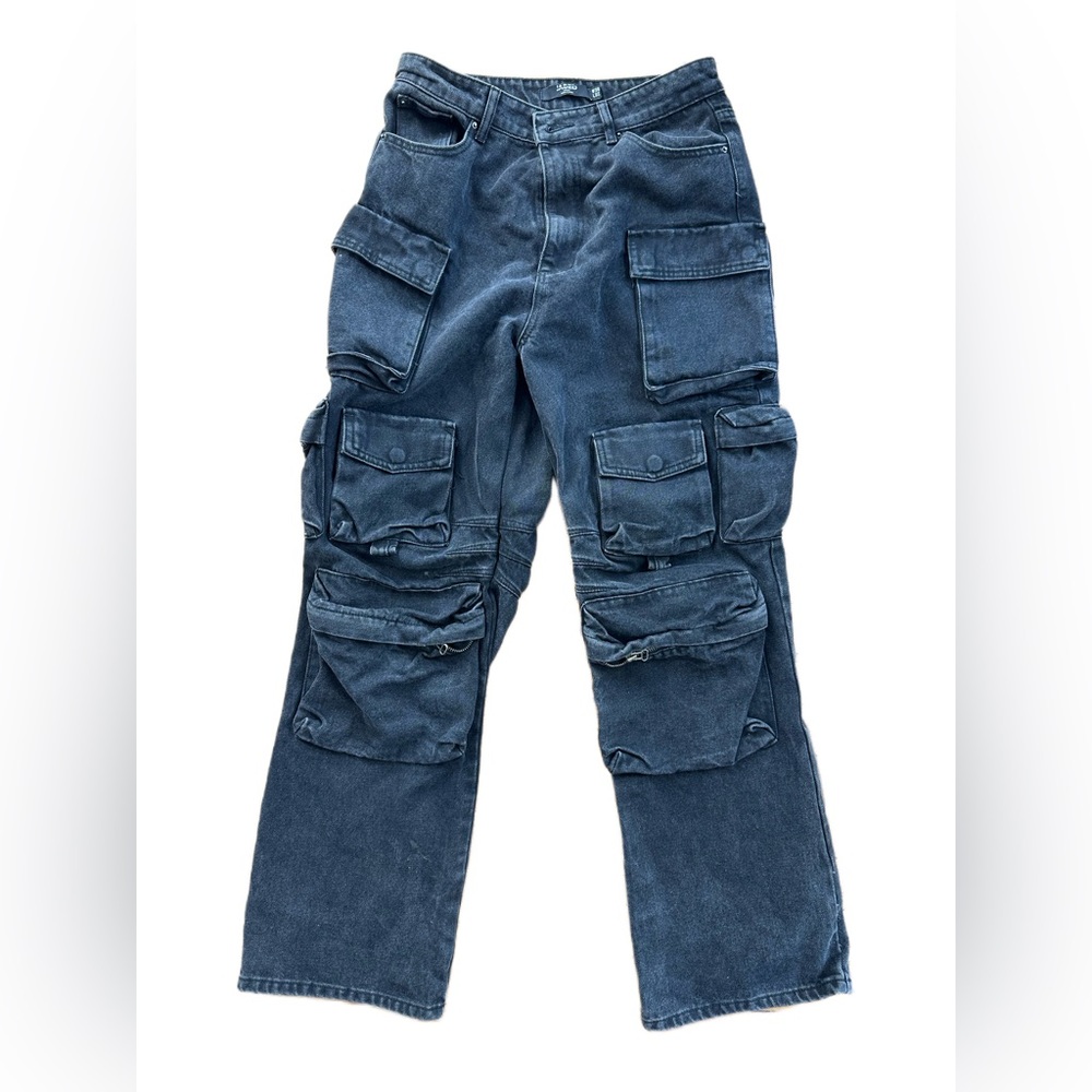Jaded London Men's Relaxed Jeans in Dark Blue